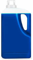 3d render large capacity transparent detergent bottle
