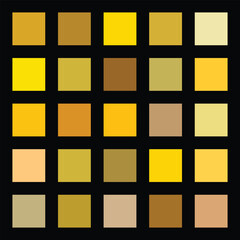 Golden colors palette