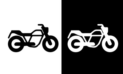 Creative Black And White Bike Design Layout