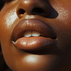 Obraz premium close up of a face with make up