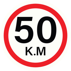 50 km/h speed limit.