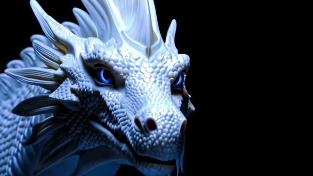 white dragon blue eye face monster dragoon