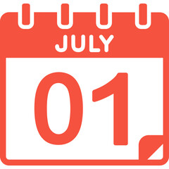 1 July Vector Icon Design