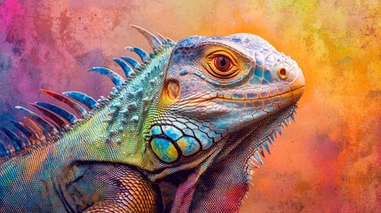 Fototapeta premium close-up iguana