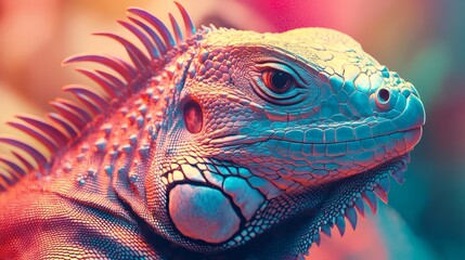 Fototapeta premium close-up iguana