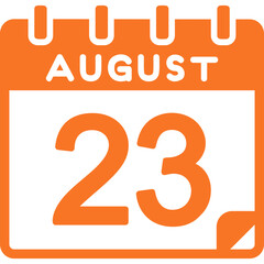 23 August Vector Icon Design