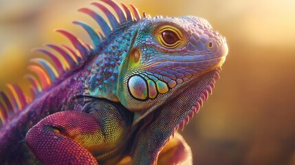 Fototapeta premium close-up iguana