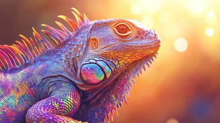 Fototapeta premium close-up iguana