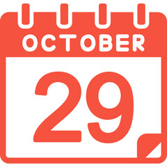 29 October Vector Icon Design