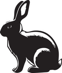 Obraz premium Rabbit silhouette vector EPS 