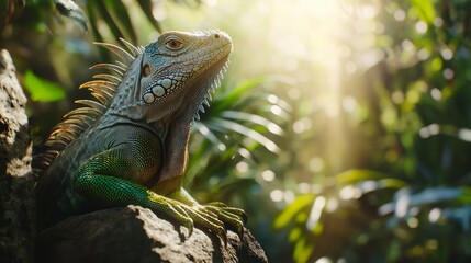 Obraz premium iguana in the forest