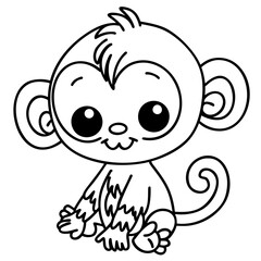 cute monkey doodle 