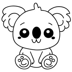 Cute koala doodle 
