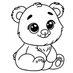 Obraz premium Cute Bear doodle 