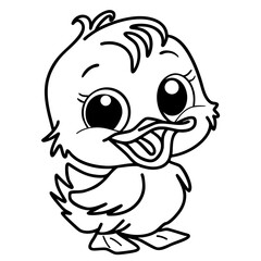 cute duck doodle 
