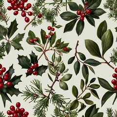 Christmas Botanical Illustrations