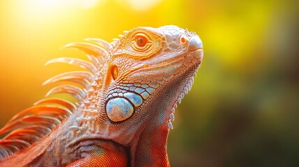 Obraz premium close up of iguana face