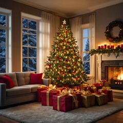 classic christmas scene