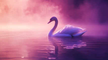 Fototapeta premium swans on the lake