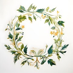 Flower concept design idea isolated on a white background