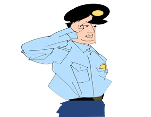 officer saluting