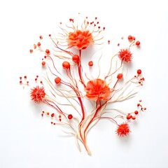 Flower concept design idea isolated on a white background