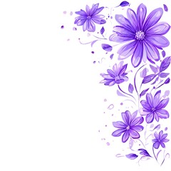 Fototapeta premium Flower concept design idea isolated on a white background