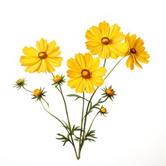 Flower concept design idea isolated on a white background