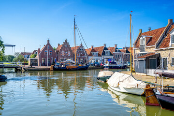 Altstadt, Makkum, Niederlande 