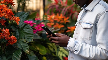 The Person with Smartphone Surrounded