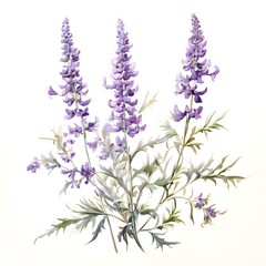 Naklejka premium Flower concept design idea isolated on a white background