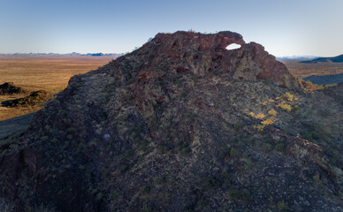 Eagle Eye Peak: Sunset Over The Harquhala Plain.