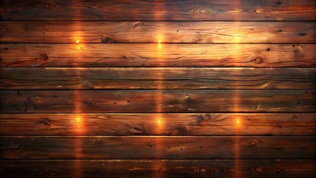 Glowing rustic wooden 