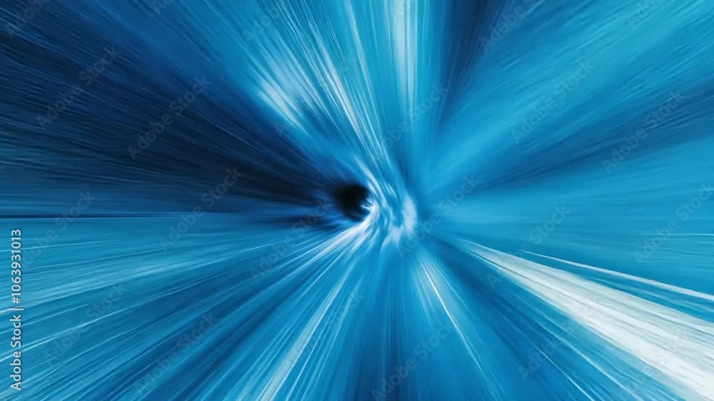 Aufkleber abstract blue background with motion blur: dynamic blue streaks and shapes with a motion blur effect
