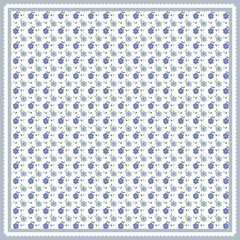 Cute floral pattern scarf hijab design