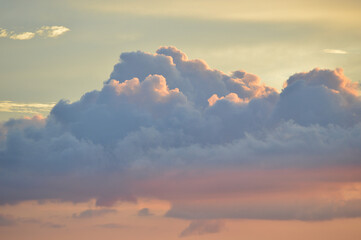 sunset in the clouds