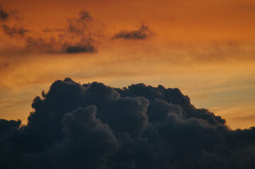 sunset over the mountains