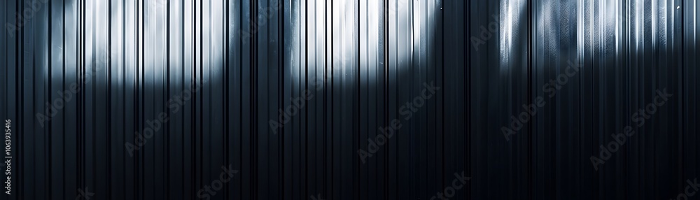 Poster Abstract Image of Vertical Lines and Shadows