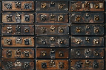 File cabinet with drawers for documents paper data