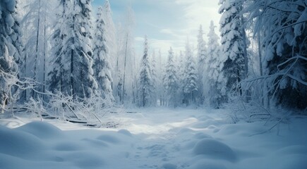 winter view with trees and snow, winter scene in winter, snowly road, snow in outdoor, winter seasone