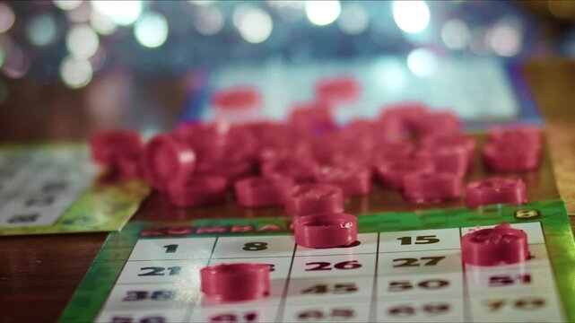 New Years Eve Game Bingo Tombala Played for Money or Fun
