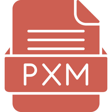 PXM File Format Vector Icon Design