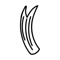 Single star, comet tail in cosmos. Hand drawn doodle illustration