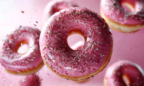 Donuts en c&aacute;mara lenta