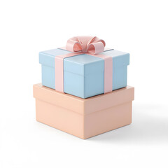 Obraz premium 3d gift box for ui design isolated on white background