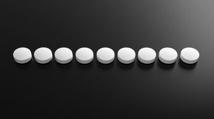 The White Tablets in Row