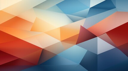 A vibrant abstract geometric pattern featuring warm and cool tones.