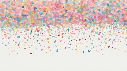 Colorful watercolor confetti background for celebrations and festive events