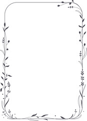 Delicate floral frame, vector illustration