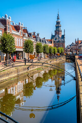 Naklejka premium Altstadt, Bolsward, Niederlande 